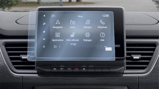 Renault Express 8 İnç Multimedya Ekran Koruyucu Şeffaf