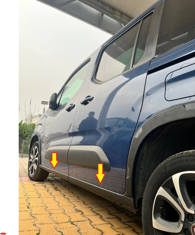 Peugeot Rifter Yan Marşpiyel Kaplaması 4 Parça Abs 2019-2025 Aras
