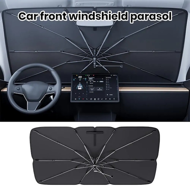Mi'umbrella Araç Ön Cam Güneşliği Katlanabilir Saplı 140 x 80