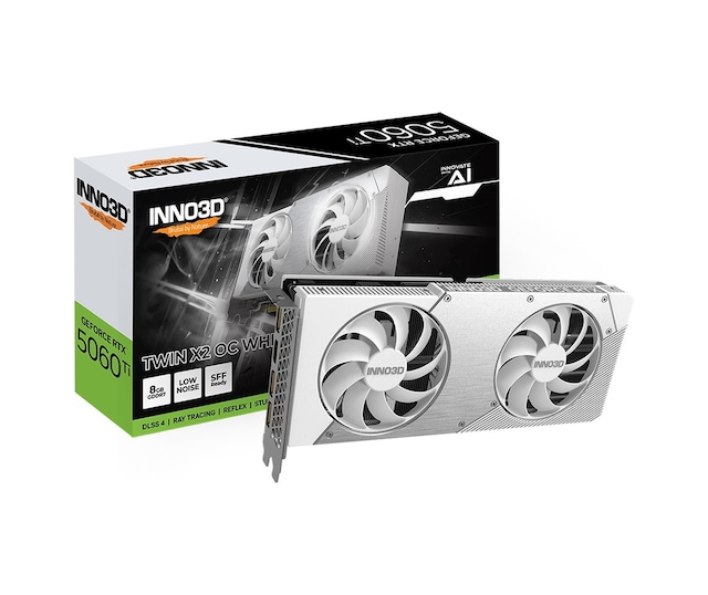 Inno3d Rtx5060ti 8gb Twin X2 Oc White 128bit Gddr7 Ekran Kartı N506t2-08d7x-193075w