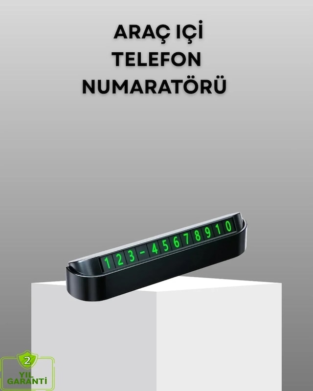 Ers Gri Alüminyum Araç İçi Telefon Numaratörü Dayanıklı, Modern Ve Net Görünürlük Sağlayan Tasarım