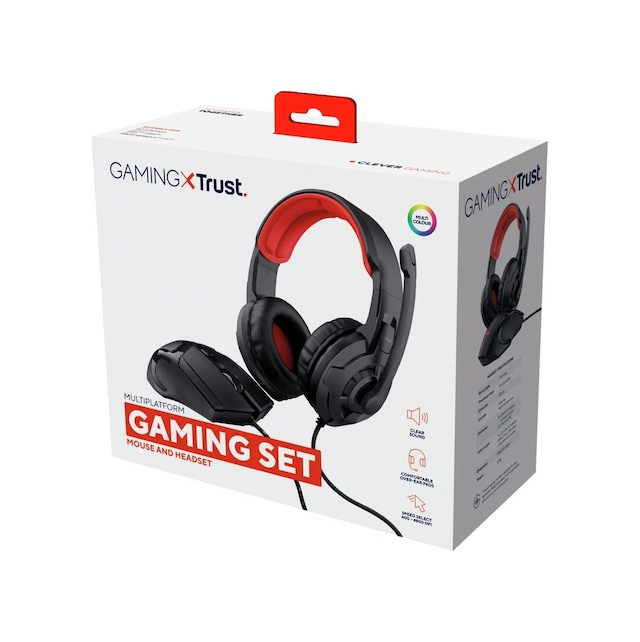 Trust 24761 Gaming Kulaklık Ve Fare İçeren 2 Si 1 Arada Oyun Seti