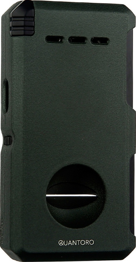 Quantoro Çift Torch Pürmüz V-cut/delicili/iğneli Yeşil Metal Puro Çakmağı - Trz1090