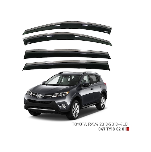 Toyota Uyumlu Rav 4 Kromlu Cam Rüzgarlığı Niken 2013-2018