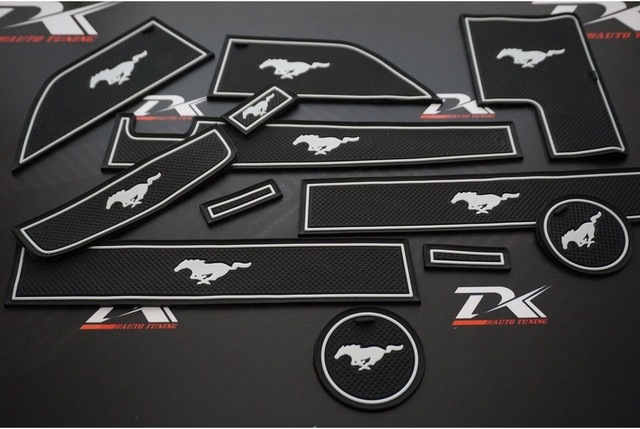 Ford Mustang 6 2015-2019 Araç Içi Silikon Kaymaz Ped Kaplama Seti (547230282)