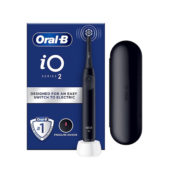 Oral B Io 2 Serisi Şarjlı Diş Fırçası Siyah + Seyahat Kabı