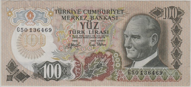 6. Emisyon 100 Lira G50 Ççt.