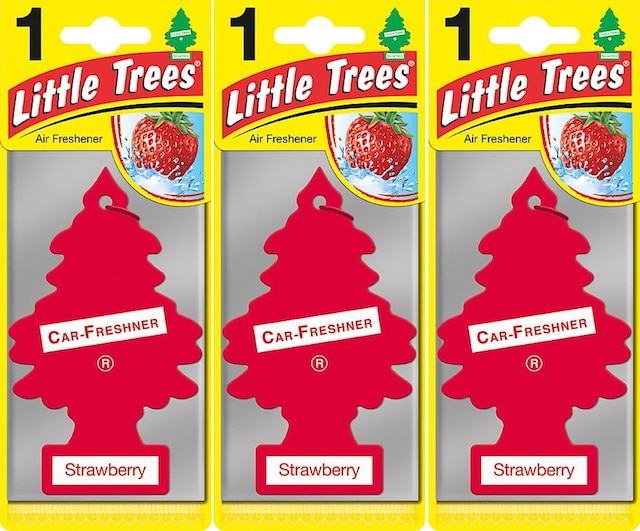 Little Trees 3'Lü Set Strawberry - Çilek Oto Kokusu
