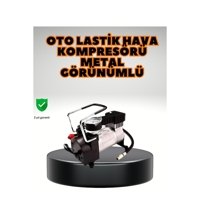 Tek Metal Gövde Lastik Şişirme Kompresörü Suv 4x4 Uyumlu Najmaddin
