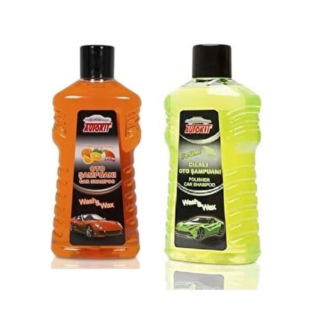 Autokit Cilalı Oto Şampuanı 1 Lt 2'Li Set Autokit 2Li