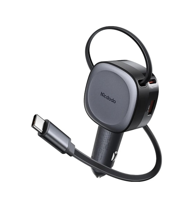 Mcdodo Cc-1560 Freego Serisi 75w Geri Çekilebilir Kablolu Araç İçi Çak