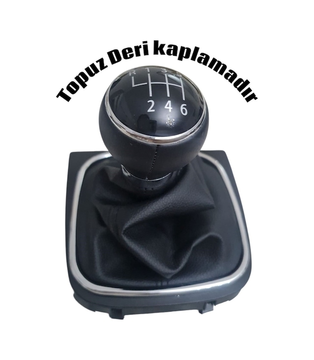 Golf 5 Golf 6 Jetta Scirocco Vites Topuzu 6 İleri Deri Kaplamadır Gri