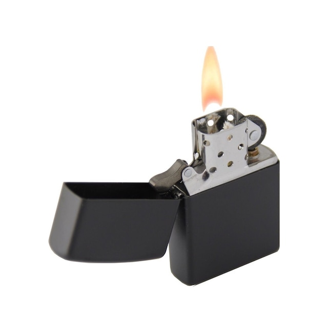 Mat Siyah Çakmak Zippo Tarzı Çakmak