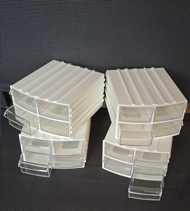 Çekmeceli organizer 4 kutu 16 böüm Dremel Gravür boncuk mücevher