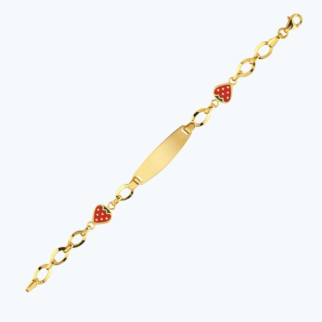 Altınbaş 22 Ayar Altın Çocuk Çilek Künye Bjrbl0010-25925 Renkli