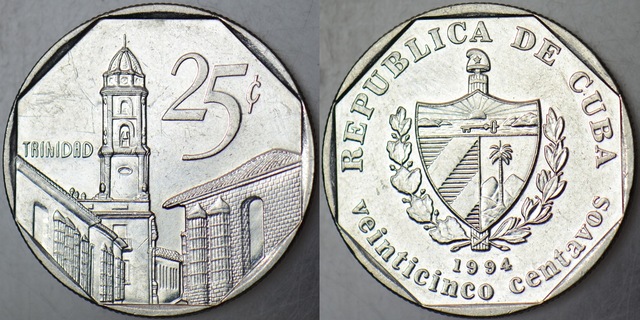 Küba 25 Centavos 1994. 43923672