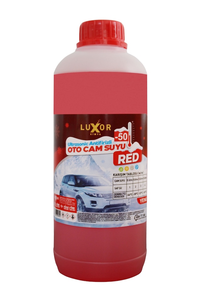 Luxor Kimya 4 Mevsim -50 Ultrasonic Antifirizli Oto Cam Suyu 1 L