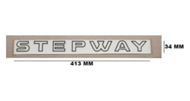 Dacia Uyumlu Stepway Yapıştırma Yazı Sağ Kapı 34 413 Mm
