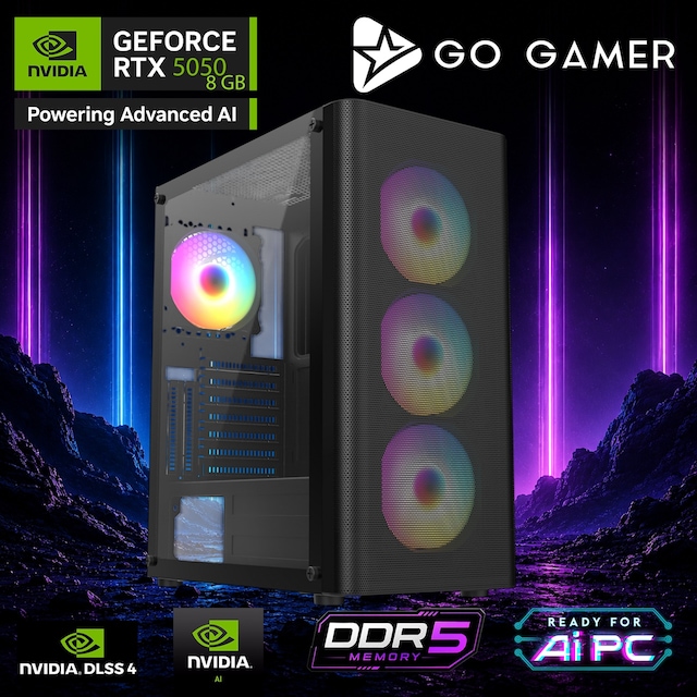Go Gamer AE485 Ryzen 7 8700F RTX 5050 16GB RAM 1TB SSD