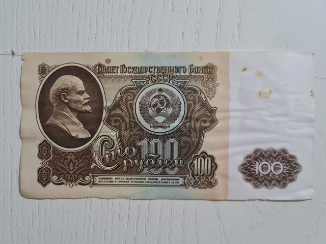 Rusya 1961 Tarihli 100 Ruble Haliyle Durumda Koleksiyonluk Para Haliyle