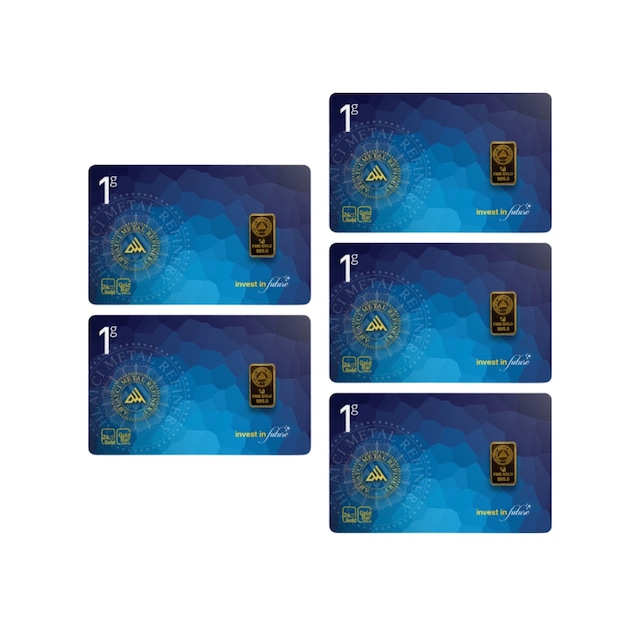 Ahlatcı Kuyumculuk 24 Ayar-5 Gram Külçe Altın (5x1)