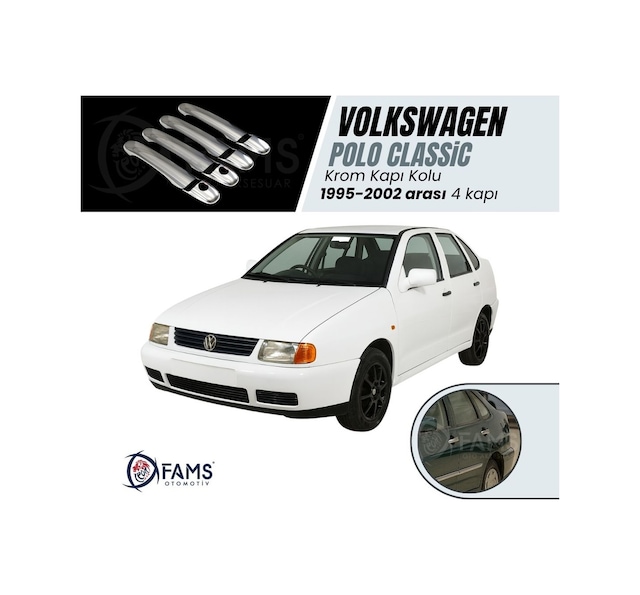 Vw Polo Classıc Krom Kapı Kolu 4 Kapı P.Çelik 2 Delik