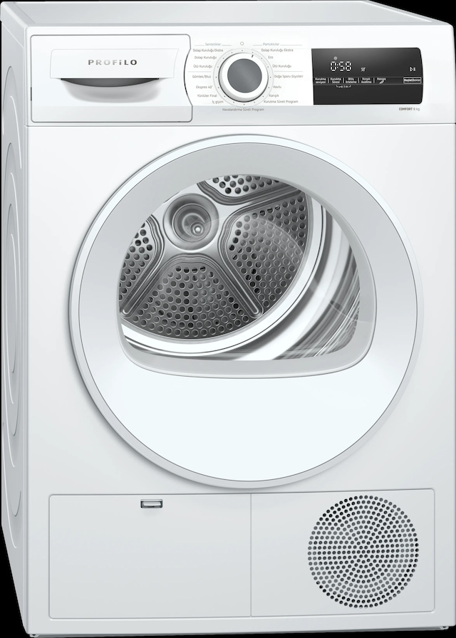Profilo KM8612HTR 8 KG Isı Pompalı Kurutma Makinesi