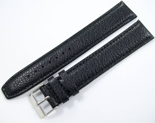 Bizon Deri Saat Kordonu 18Mm Xxl Siyah Uzun Saat Kayışı Kolçak (306281339)