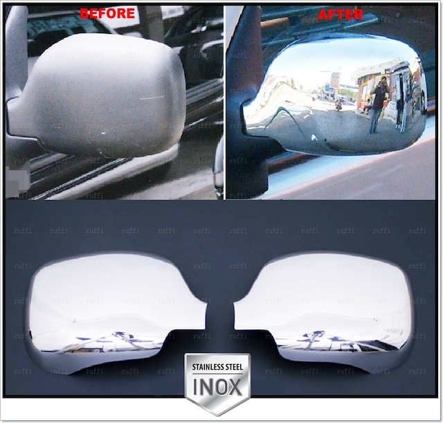 Renault Kangoo Krom Ayna Kapağı 2 Prç. 1997-2007 P. Çelik