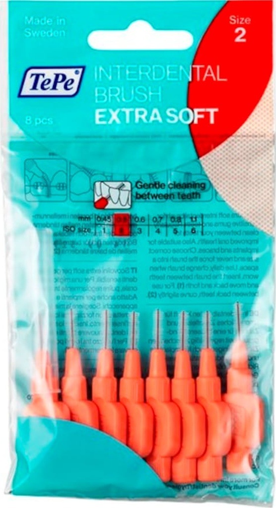 Tepe Extra Soft Arayüz Fırçası 8'li 0.5 MM