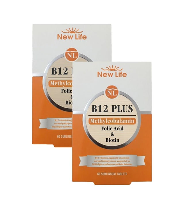 New Life B12 Plus Methylcobalamin 2 x 60 Tablet