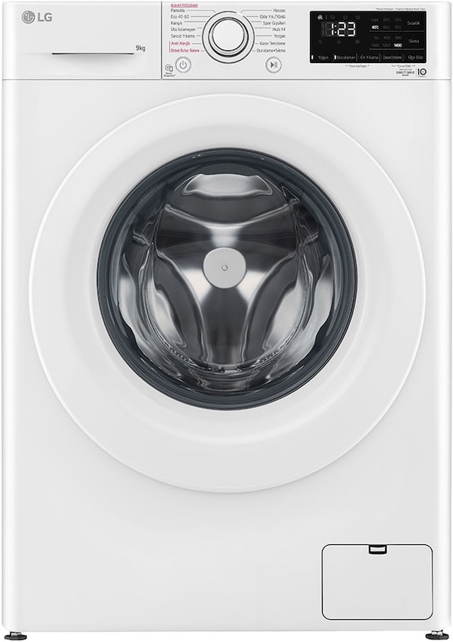 LG F4V3VYW3WE 1400 Devir 9 KG Çamaşır Makinesi