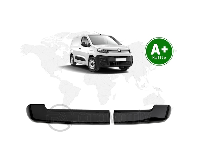 Citroen Berlingo Panelvan Bagaj Üstü Spoiler Parlak Siyah Çift Bagaj Kapaklı 2019 Model Ve Sonrası