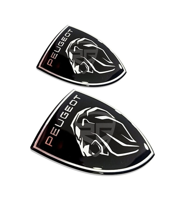 Peugeot Logo Yeni Arma 3D Oto Damla Silikon Sticker Yapıştırma