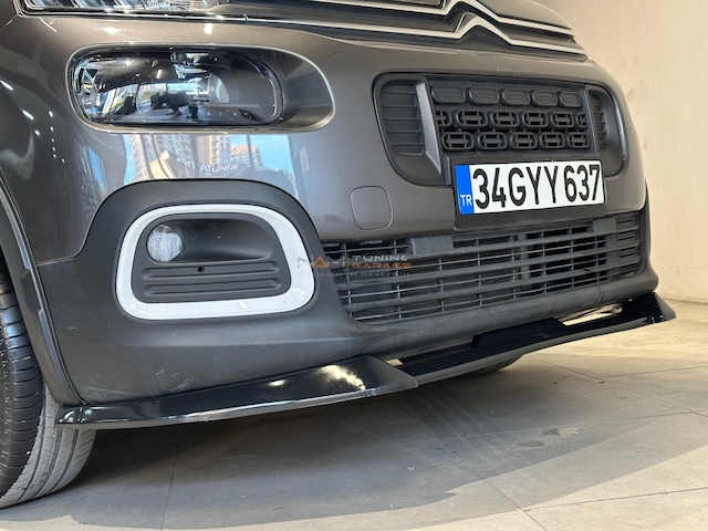 Peugeot Rifter Ön Lip Tampon Eki Parlak Siyah 2019+
