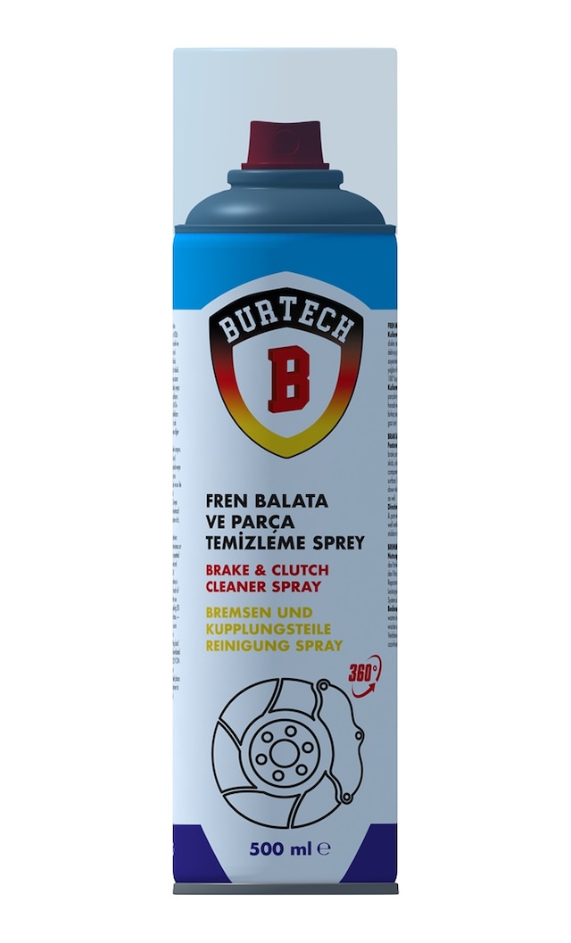 500 Ml Burtech Fren Balata ve Parça Temizleyici Spreyi