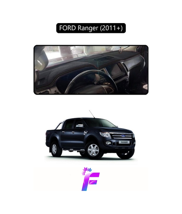 Ford Ranger 2011-2019 Uyumlu Torpido Örtüsü Yansıma Önleyici Kolay Montaj Tam Koruma F36 Torpido Halısı
