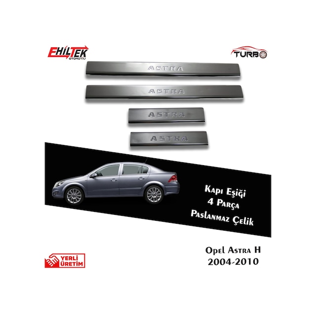Opel Astra H Sedan Krom Kapı Eşiği 4 Prç 2004-2010
