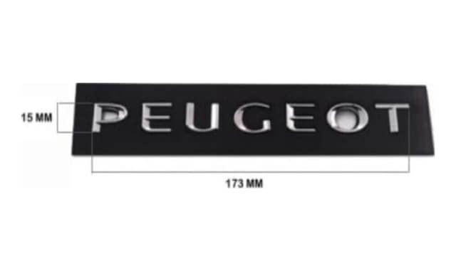 Peugeot 508-301 Nikel Arka Bagaj Yazısı