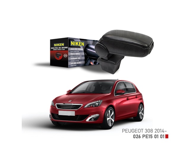 Niken Araca Özel Kolçak Peugeot 308 2014 - Siyah
