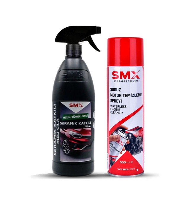 Susuz Motor Temizleme Spreyi Seramik Cila Hızlı Cila Pratik Cila Muhteşem 2'li