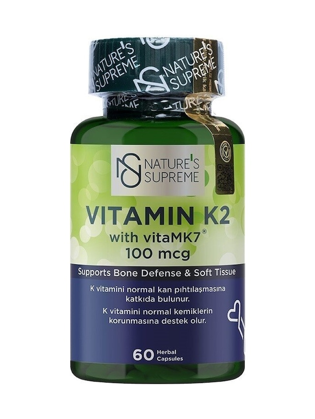 Natures Supreme Vitamin K2 100 Mcg 60 Kapsül Aromasiz