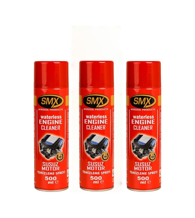 Smx Susuz Motor Yıkama Spreyi 3 Lü Set - M.fiber Bez