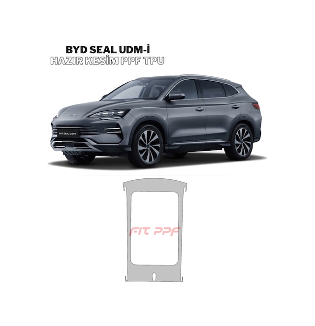 Byd Seal U Dm-i Hazır Kesim, 210 Mikron Premium Tpu Ppf Film Şeffaf Boya Koruma-tavan