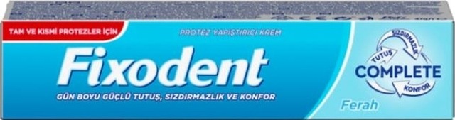 Fixodent Complete Ferah Diş Protezi Yapıştırıcı Krem 47 G