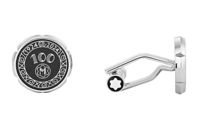 Montblanc Meisterstück Nib Decor 100 Years Siyah Kol Düğmesi 1329 Gri