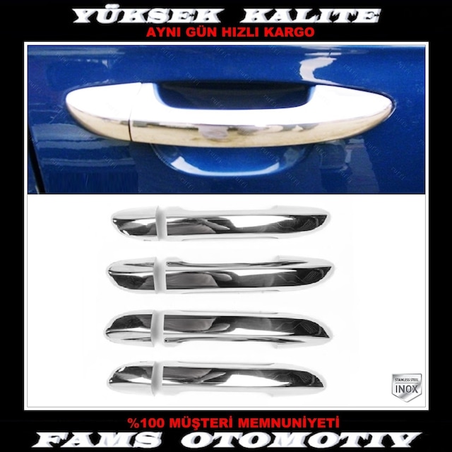 Vw Passat Cc Krom Kapı Kolu Seti 4 Kapı 2008 Üzeri P. Çelik