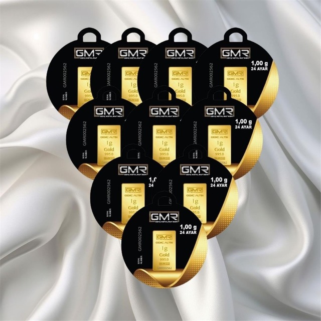 Leva Gold 1 Gr 24 Ayar Gmr Gram Altın 10 Adet
