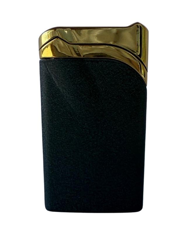 Premiumquality Tek Torch Pürmüz Mat Siyah Gold Metal Puro Çakmağı - Tr8635