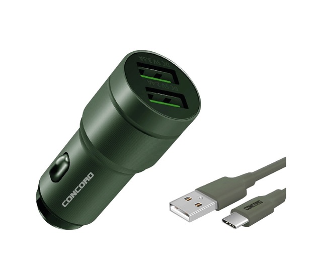 Concord C-772 Type-c Cable + Car Charger